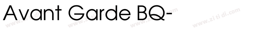 Avant Garde BQ字体转换